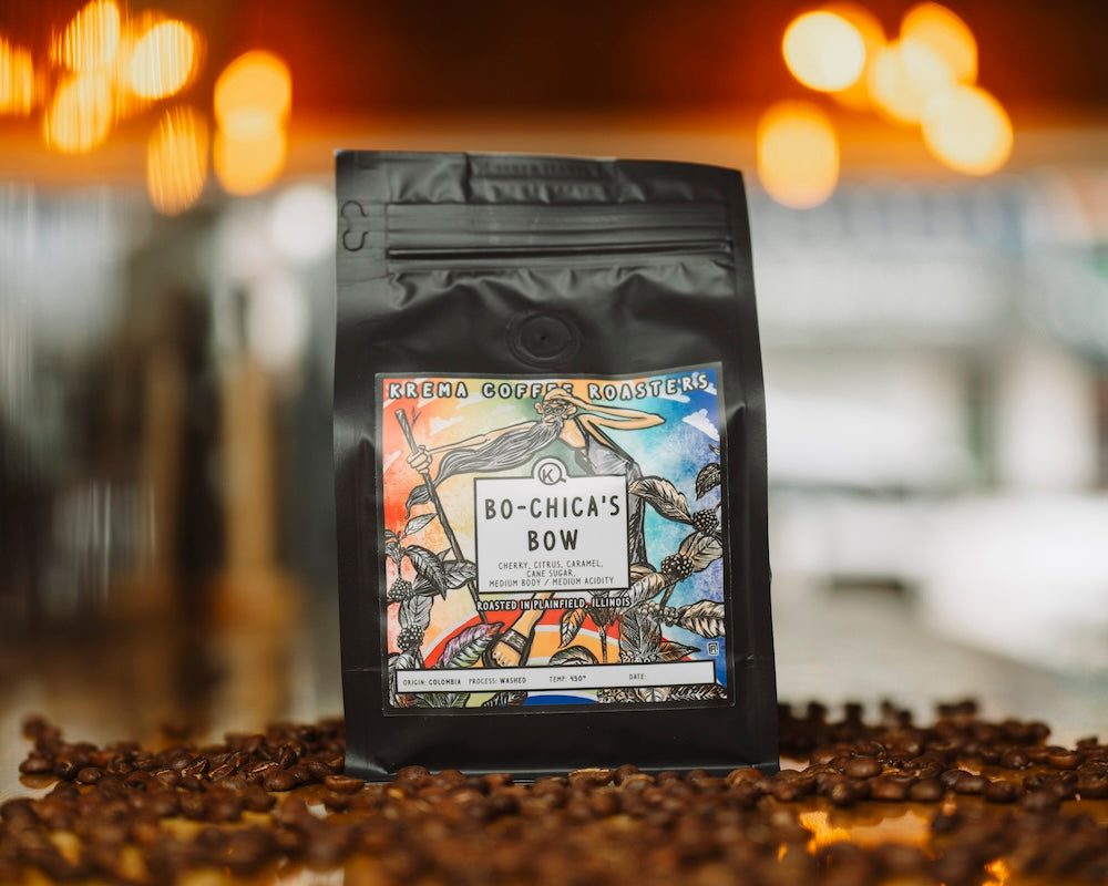 Krema Bo Chica's Bow coffee bag