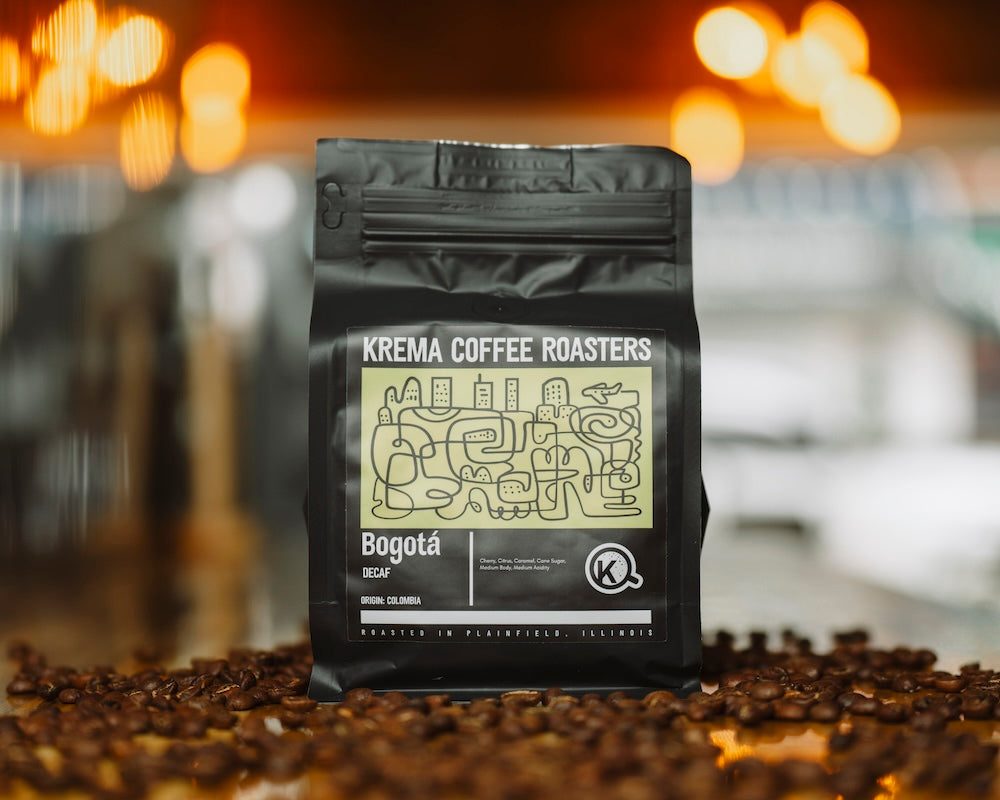 Krema Bogotá decaf coffee bag