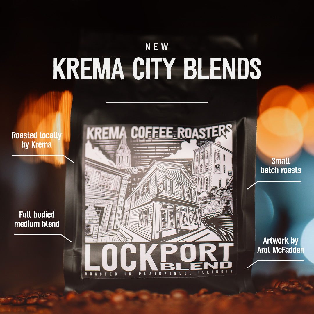 Krema City Blend Lockport coffee bag