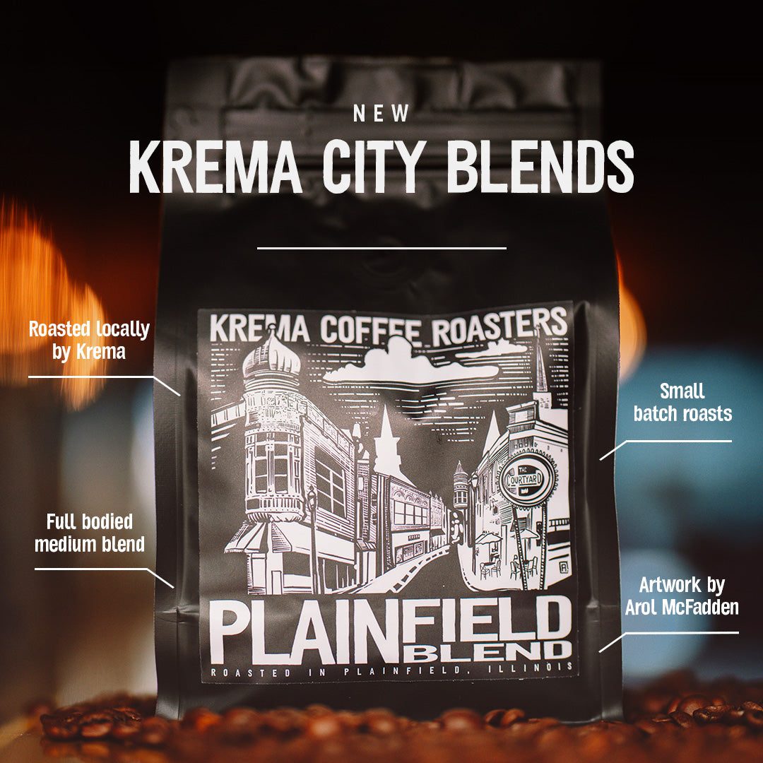 Krema City Blend Plainfield coffee bag